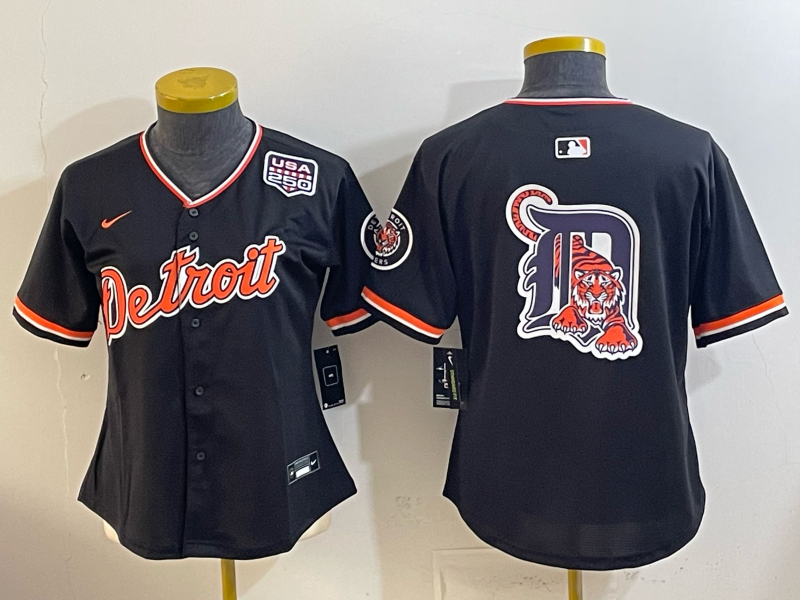 women Detroit Tigers blank black Nike 2026 MLB Jersey 0414002